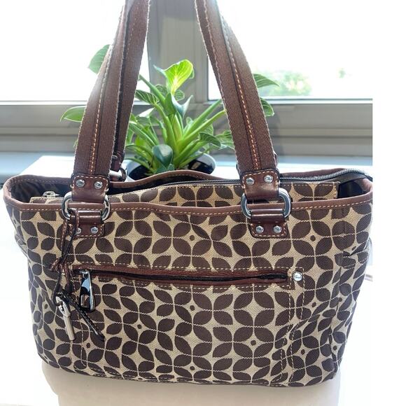 Fossil Canvas Shoulder Bag - Picture 1 of 12